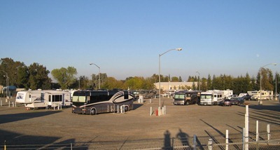 Cal Expo Parking from levee