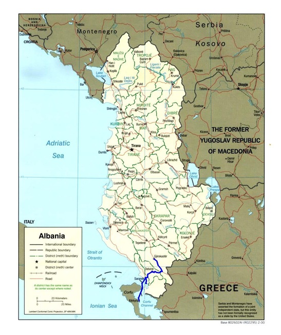 albania route map 2