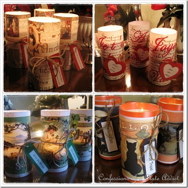 Holiday Candle Sleeves Holiday Candle Sleeves