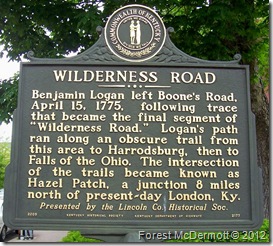 Wilderness Road, Marker 2177 (Side 1) Stanford, KY (Click any photo to enlarge)