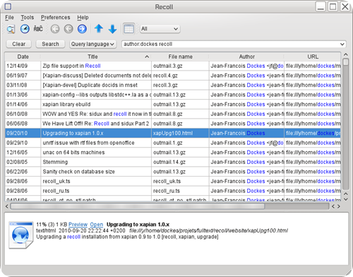 recoll_result-table