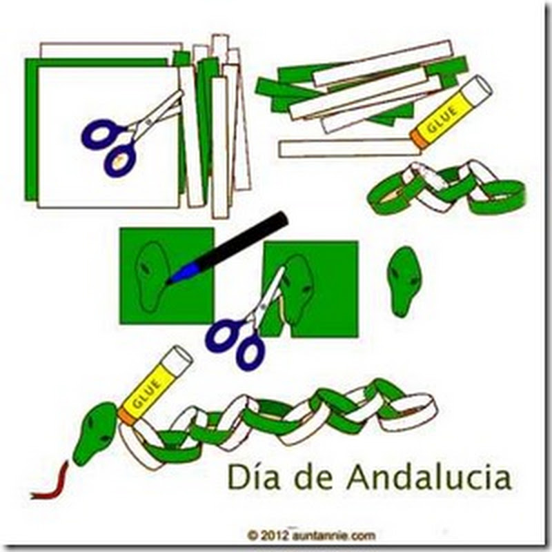 Manualidad día de Andalucía: Serpiente