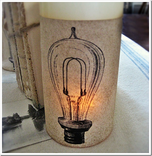 CONFESSIONS OF A PLATE ADDICT Country Living Inspired Filament Bulb Candles