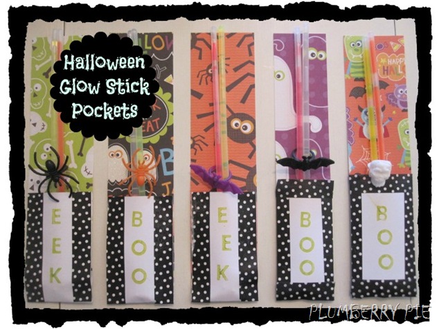 Halloween Glow Stick Pockets