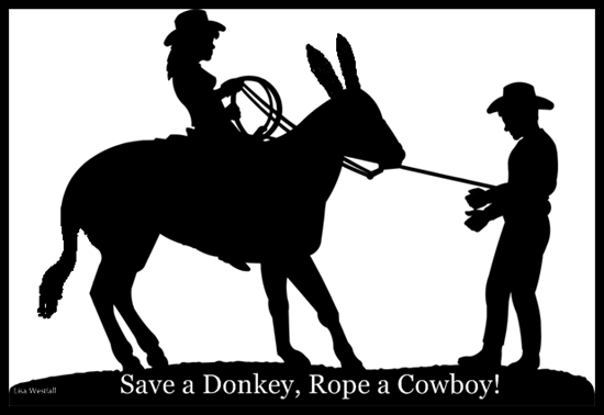 DonkeyRopingCowboy