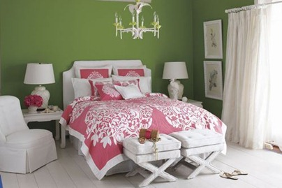 verde com rosa decoracao quarto 1