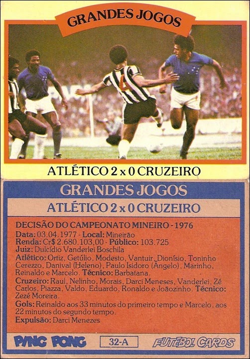 32-A - Atlético 2x0 Cruzeiro