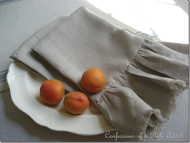 CONFESSIONS OF A PLATE ADDICT Wisteria Inspired Linen Hand Towels