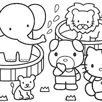 ZOO TO COLOR ZOO DRAWING