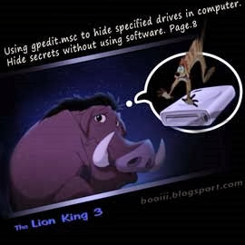 Using gpedit.msc to hide specified drives in computer (the lionking3)