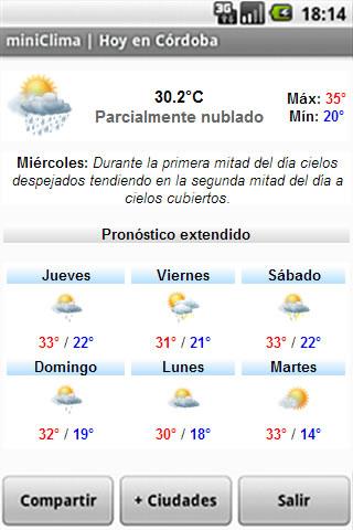 免費下載天氣APP|miniClima Córdoba app開箱文|APP開箱王