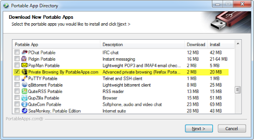 older versions of firefox portable