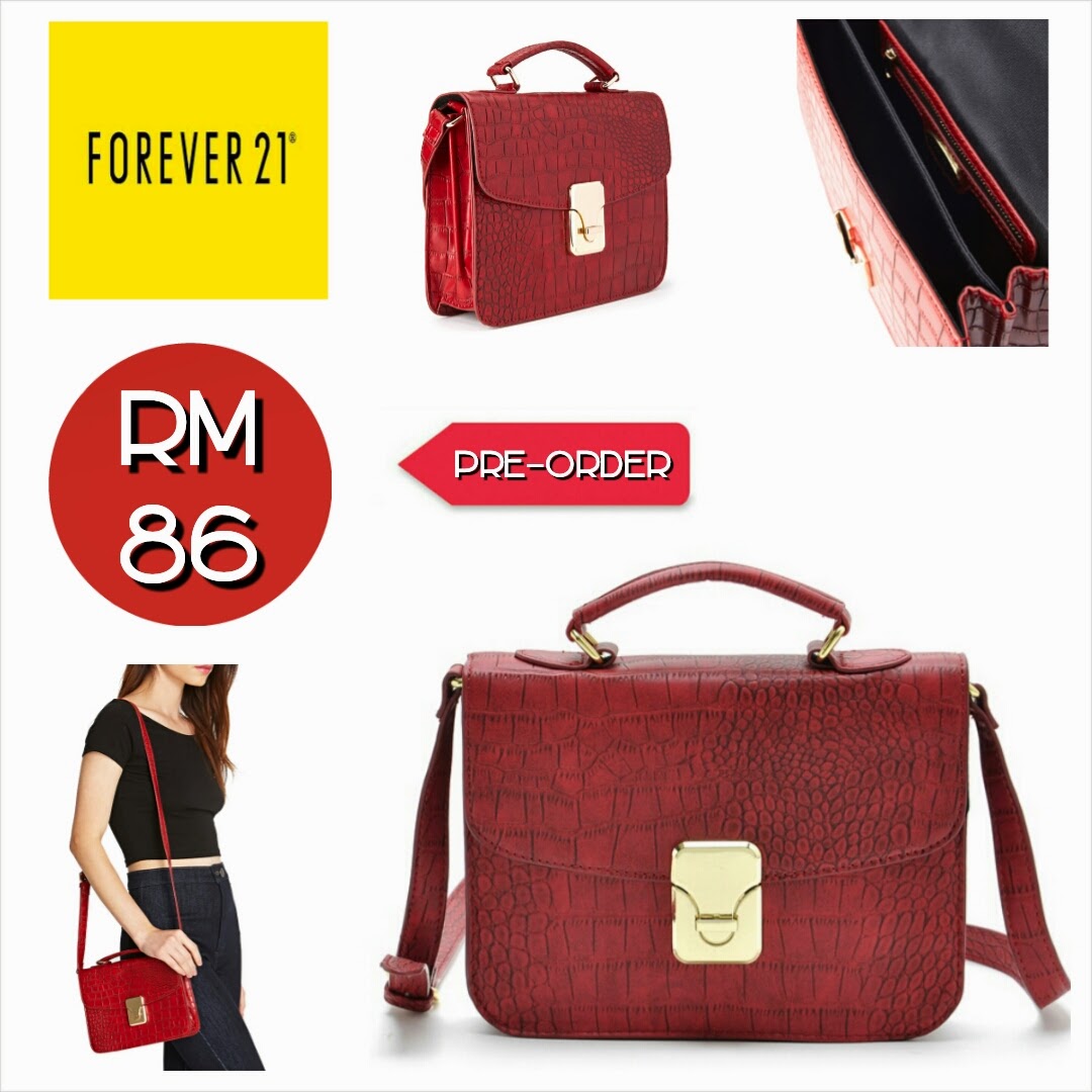 FOREVER 21 Crossbody Bag (Red & Black) PREORDER! SHANTEK COLLECTION