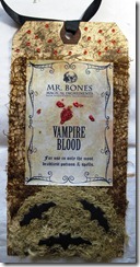 Halloween Vampire Blood Tag