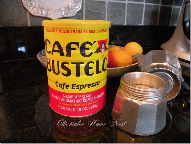 Bustelo, espresso at Chickadee Home Nest