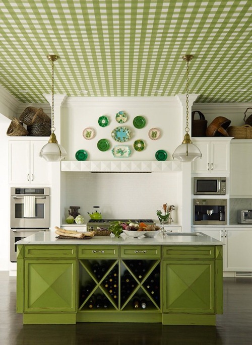 Imagine Design » Makeover Monday: Painted Blue and Green Kitchen 
