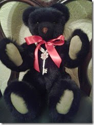 Large Black Bear with 18th Charm Full