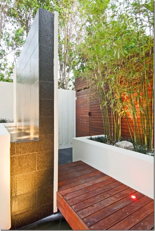 Garden design, Courtyard, contemporary, raised planters, water feature, modern design, landscape design,