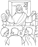 ultima cena dibujos colorear (1)