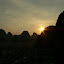 Yangshuo zachód słońca na Wzgórzu