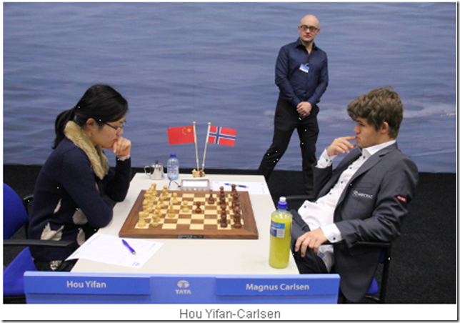 Hou Yifan vs Carlsen, Round 9, Tata Steel Chess 2013