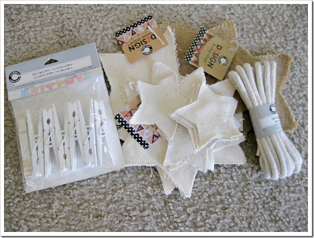 Supplies for Burlap and Canvas Patriotic Stars