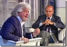 Beppe Grillo e Bruno Vespa