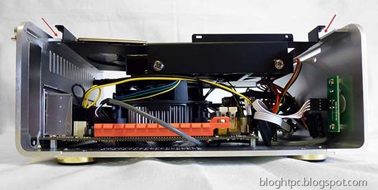 Streacom F7C Blog HTPC ojo altura disipador. Clic para ampliar Streacom-F7C-bloghtpc-P1010541-