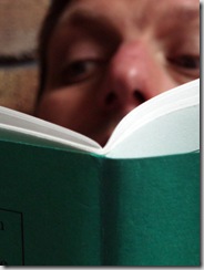 nose in a book