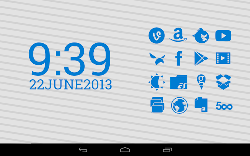 Free Download Stamped Blue Icons APK for Android