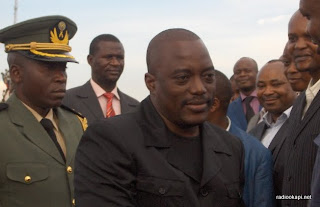 Le Chef de l'Etat Congolais Joseph Kabila à Mbuji-Mayi