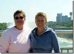 Gin and Syl at Niagara from the Observation Tower