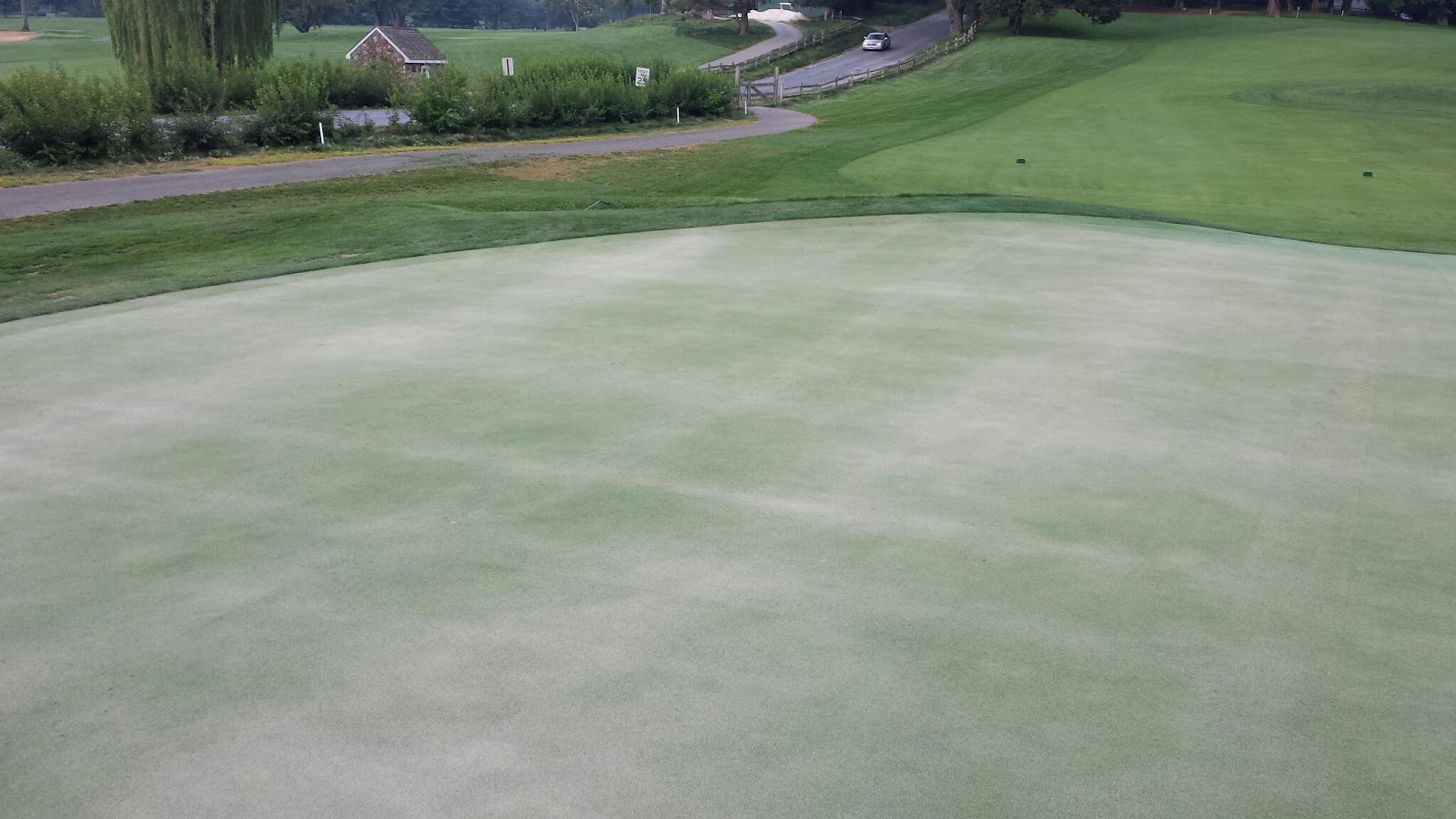 Square Golf and Country Club Sand topdressing on the greens