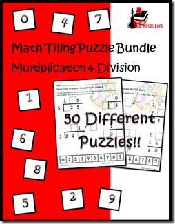 Math tiling puzzles allow students to work on math facts, math concepts and critical thinking all at the same time. Stop by Raki's Rad Resources to find more information about these fabulous puzzles.