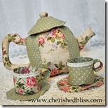fabric tea set