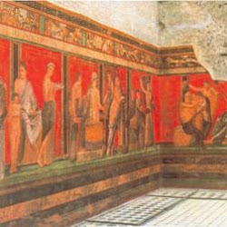 119 - Frescos de la villa de los misterios en Pompeya del estilo del ilusionismo