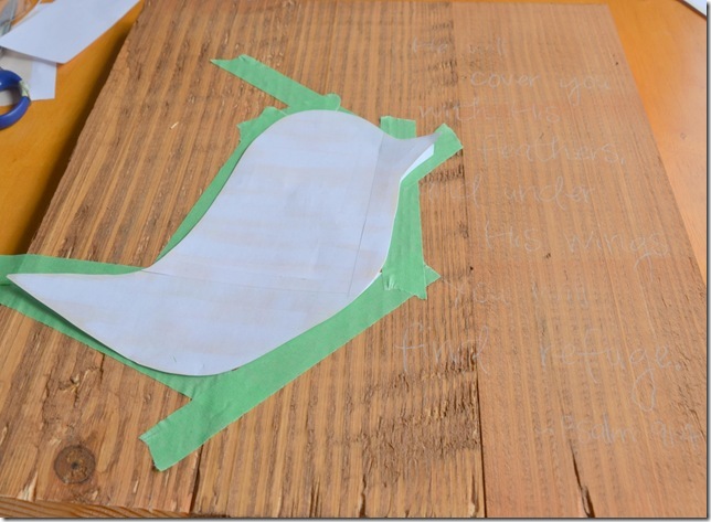 Rustic Blue Bird Sign Tutorial
