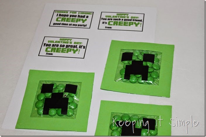 Minecraft Creeper DIY Valentine and Party Favor (12)