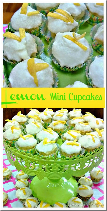 lemon mini cupcakes