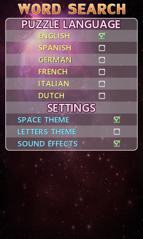 Word Search Screen 3