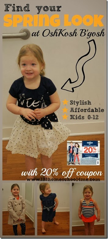 OshKosh B'gosh has cute, affordable clothes for kids 0-12 years old PLUS 20% off coupon OshKosh B'gosh has cute, affordable clothes for kids 0-12 years old PLUS 20% off coupon