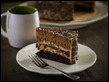 Chocolate and Starbucks VIA Crumb Cake