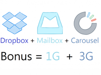 [2014] Dropbox 免費空間永久獎勵 4G（Mailbox、Carousel）