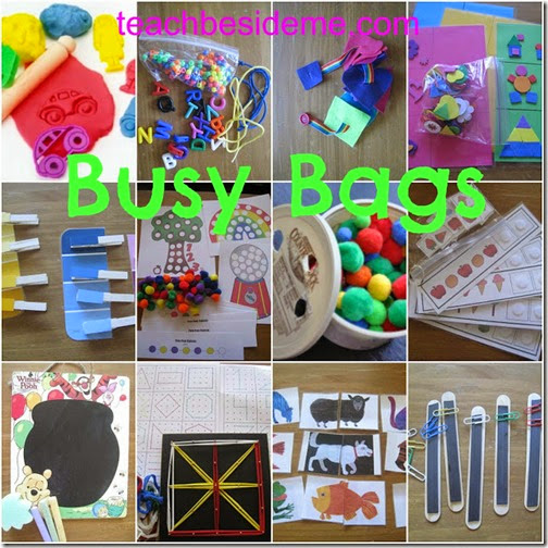 Lots of busy bags for toddlers and preschoolers Lots of busy bags for toddlers and preschoolers #toddler #preschool