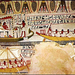 10.- Pintura de la peregrinación de Abydos