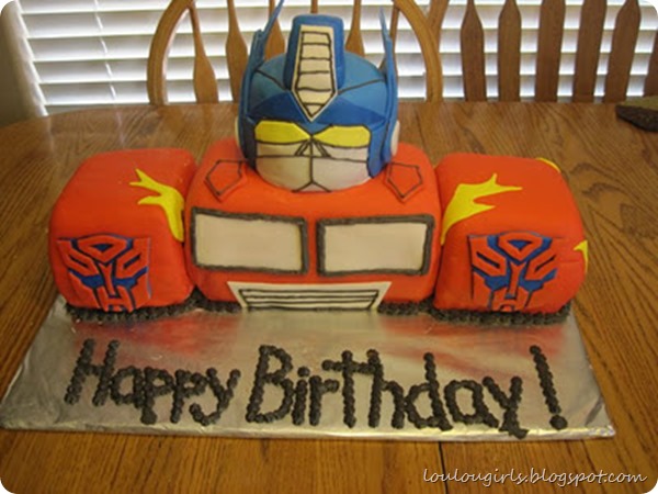 Transformers-cake