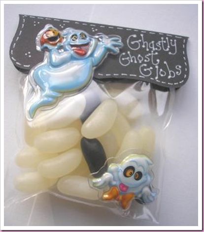 Halloween Treat Favour bags Ghastly Ghost Globs