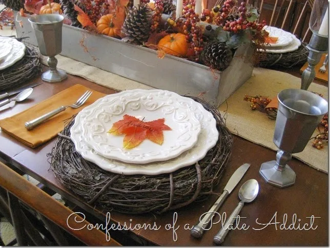 CONFESSIONS OF A PLATE ADDICT Farmhouse Thanksgiving Tablescape