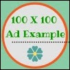 100x100 Ad Example