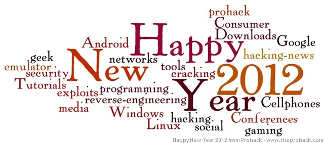 Happy New year 2012 from Prohack
